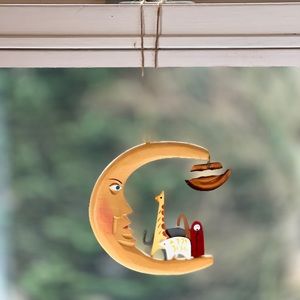 Crescent Moon Noah’s Ark Hanging Decor